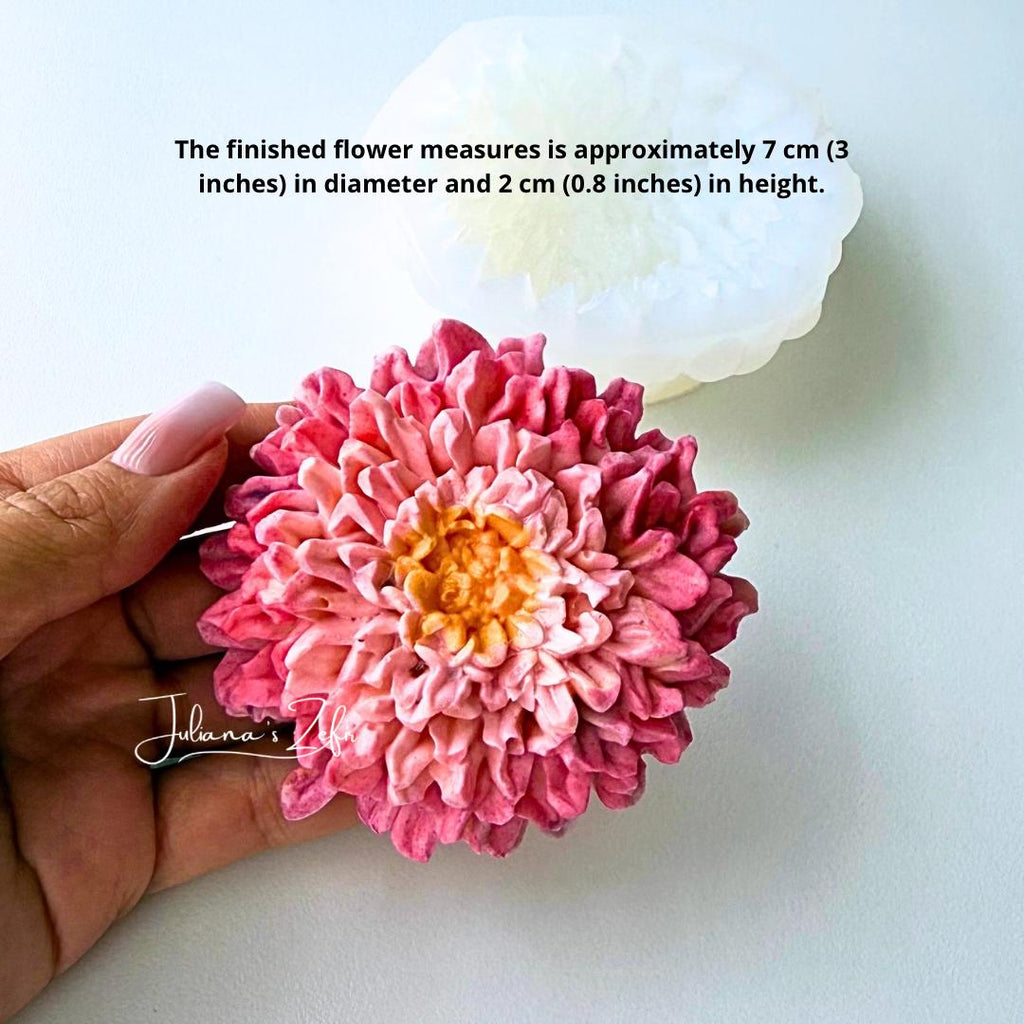 Chrysanthemum Gertrude Silicone Mold | food grade marshmallow zefir decorating tool