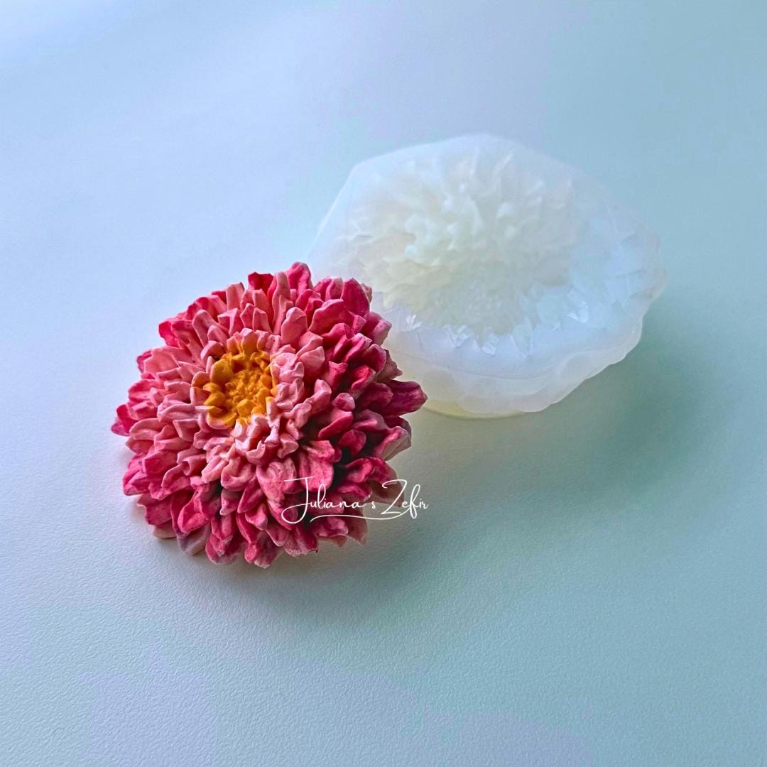 Chrysanthemum Gertrude Silicone Mold | food grade marshmallow zefir decorating tool