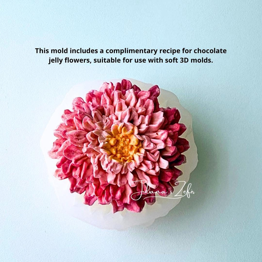 Chrysanthemum Gertrude Silicone Mold | food grade marshmallow zefir decorating tool