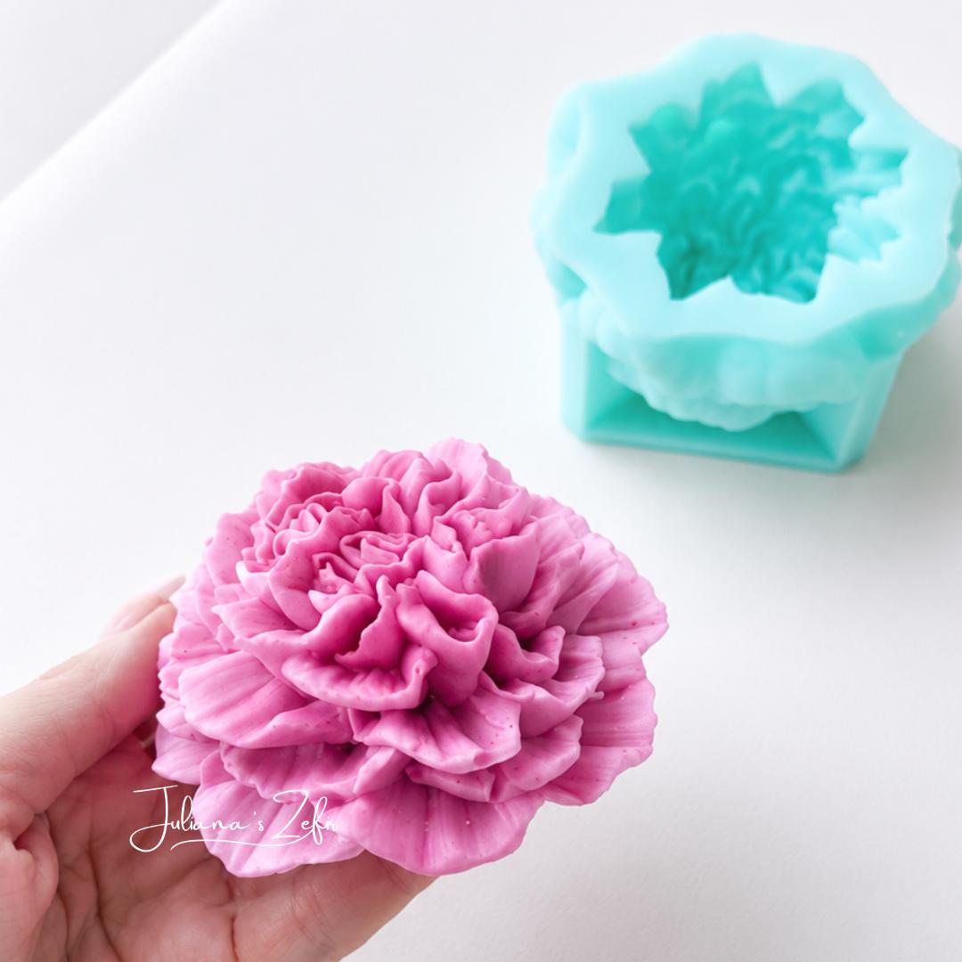 XL Carnation Soft Silicone Mold | food grade marshmallow zefir decorating tool
