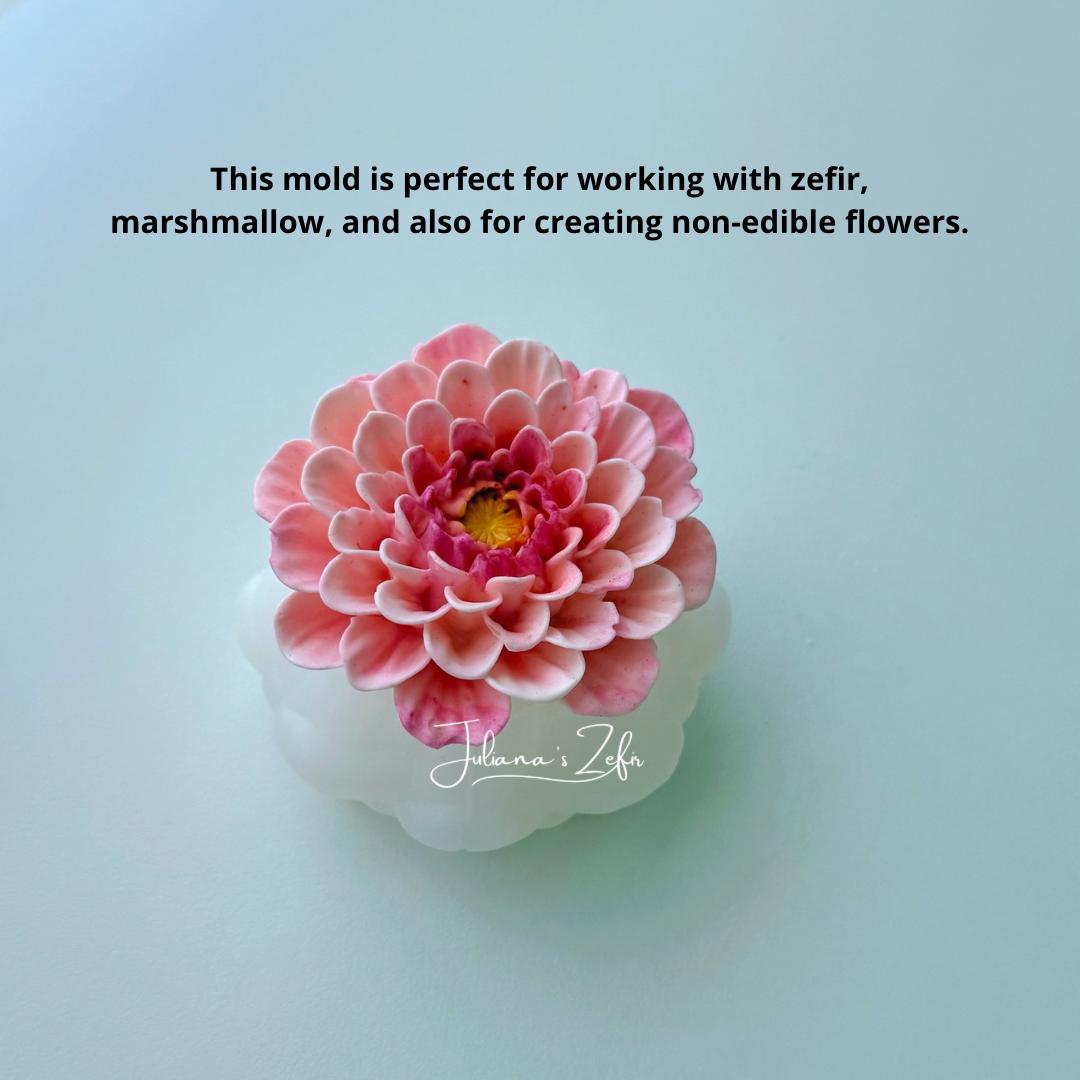 Chrysanthemum Mei-Kyo Soft Silicone Mold | food grade marshmallow zefir decorating tool