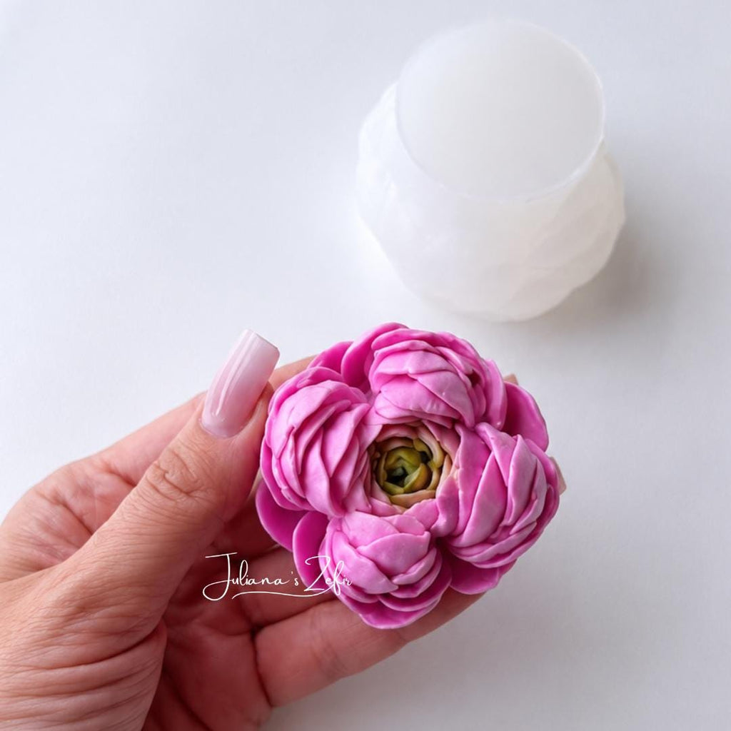 Peony Bud Silicone Mold | food grade marshmallow zefir decorating tool