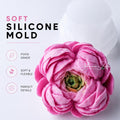 Peony Bud Silicone Mold | food grade marshmallow zefir decorating tool