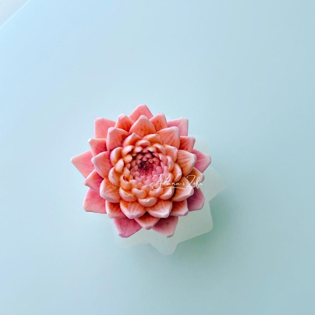 Dahlia Gerrie Hoek Silicone Mold | food grade marshmallow zefir decorating tool