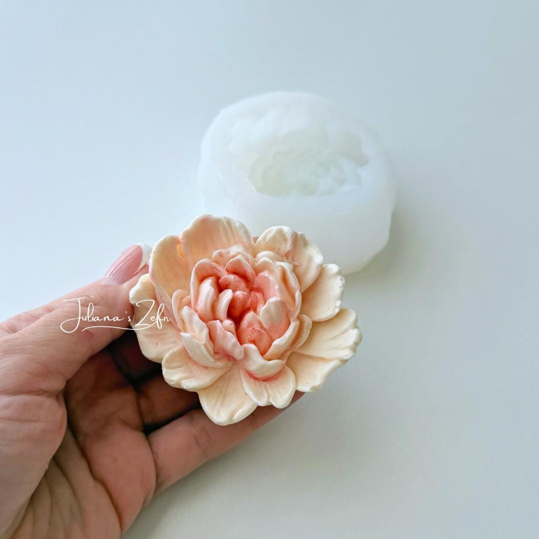 Carnation Heart Soft Silicone Mold | food grade marshmallow zefir decorating tool