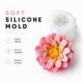 Dahlia Fire Magic Silicone Mold | food grade marshmallow zefir decorating tool