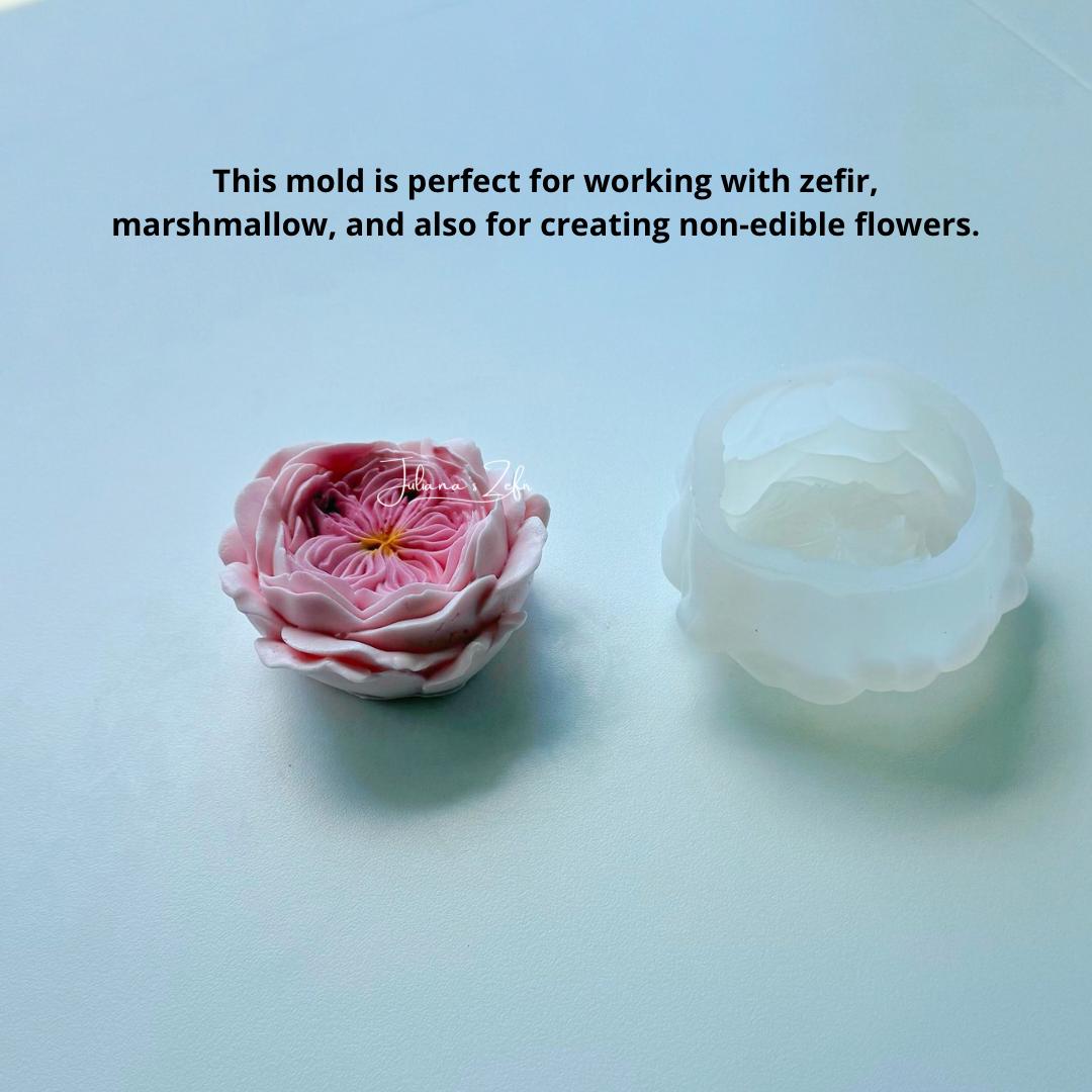 Rose Rosalind Silicone Mold | food grade marshmallow zefir decorating tool