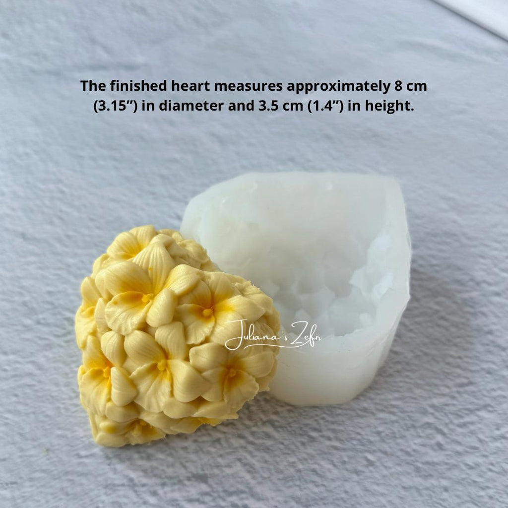 Orchid Heart Silicone Mold | food grade marshmallow zefir decorating tool