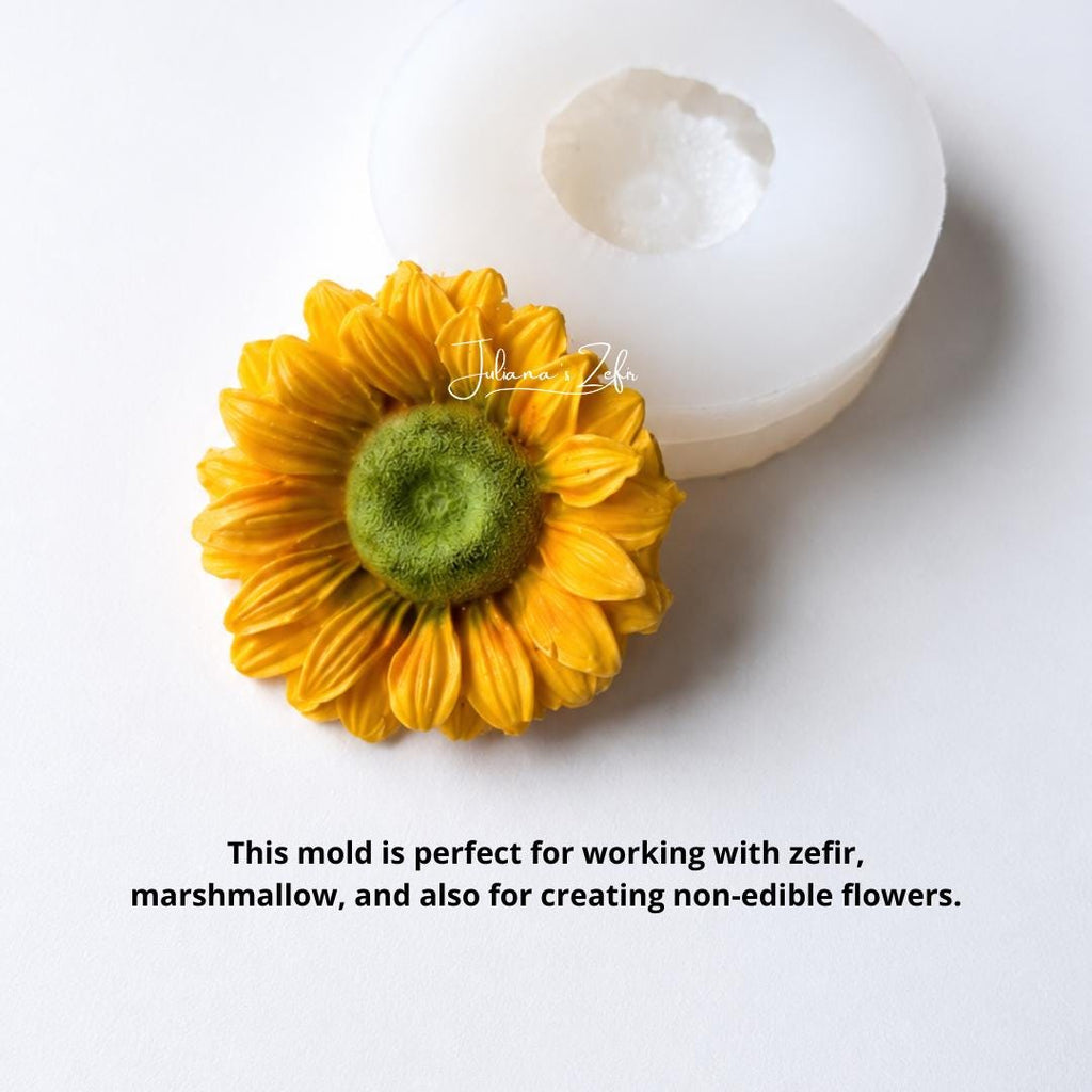 Sunflower Silicone Mold | food grade marshmallow zefir decorating tool