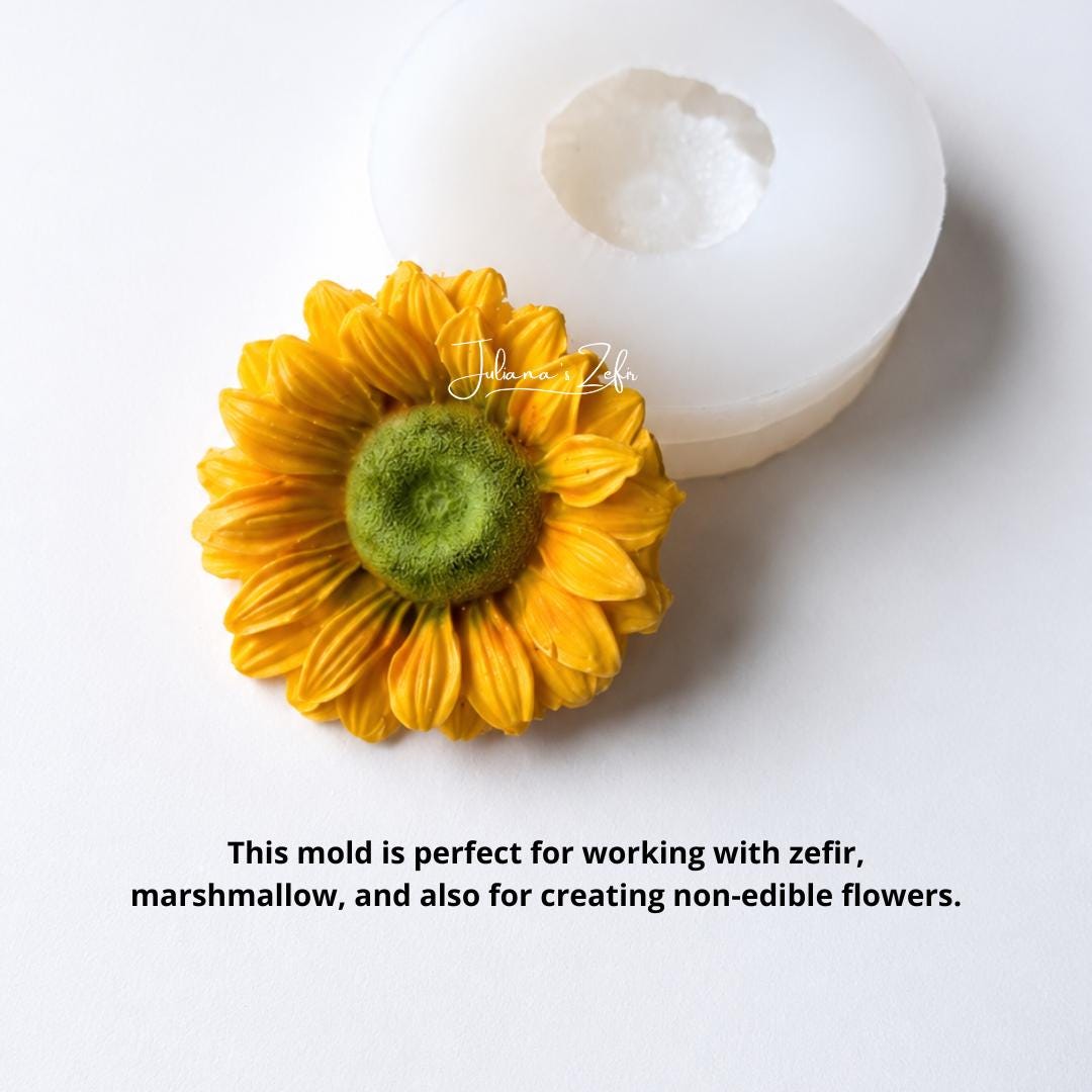 Sunflower Silicone Mold | food grade marshmallow zefir decorating tool