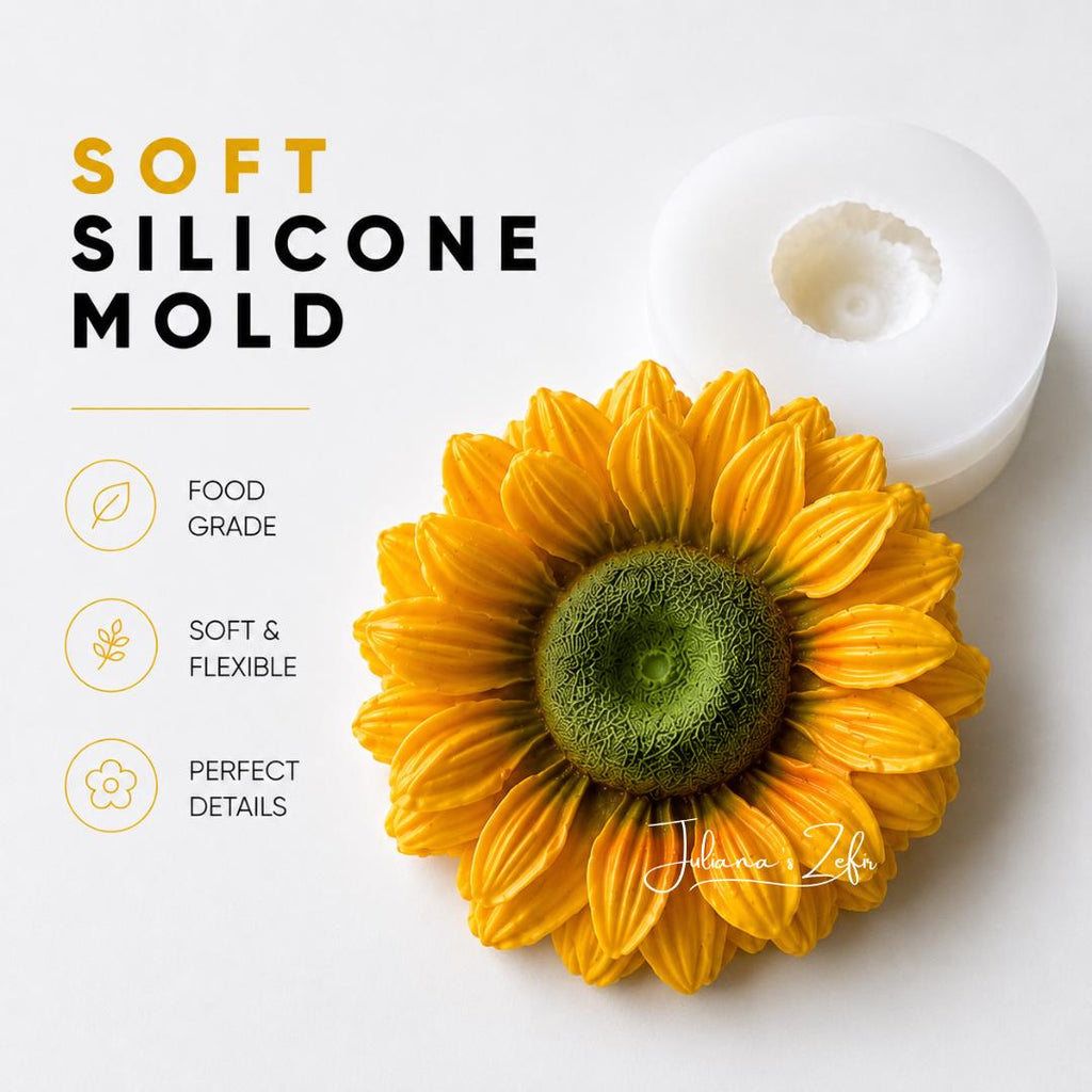 Sunflower Silicone Mold | food grade marshmallow zefir decorating tool