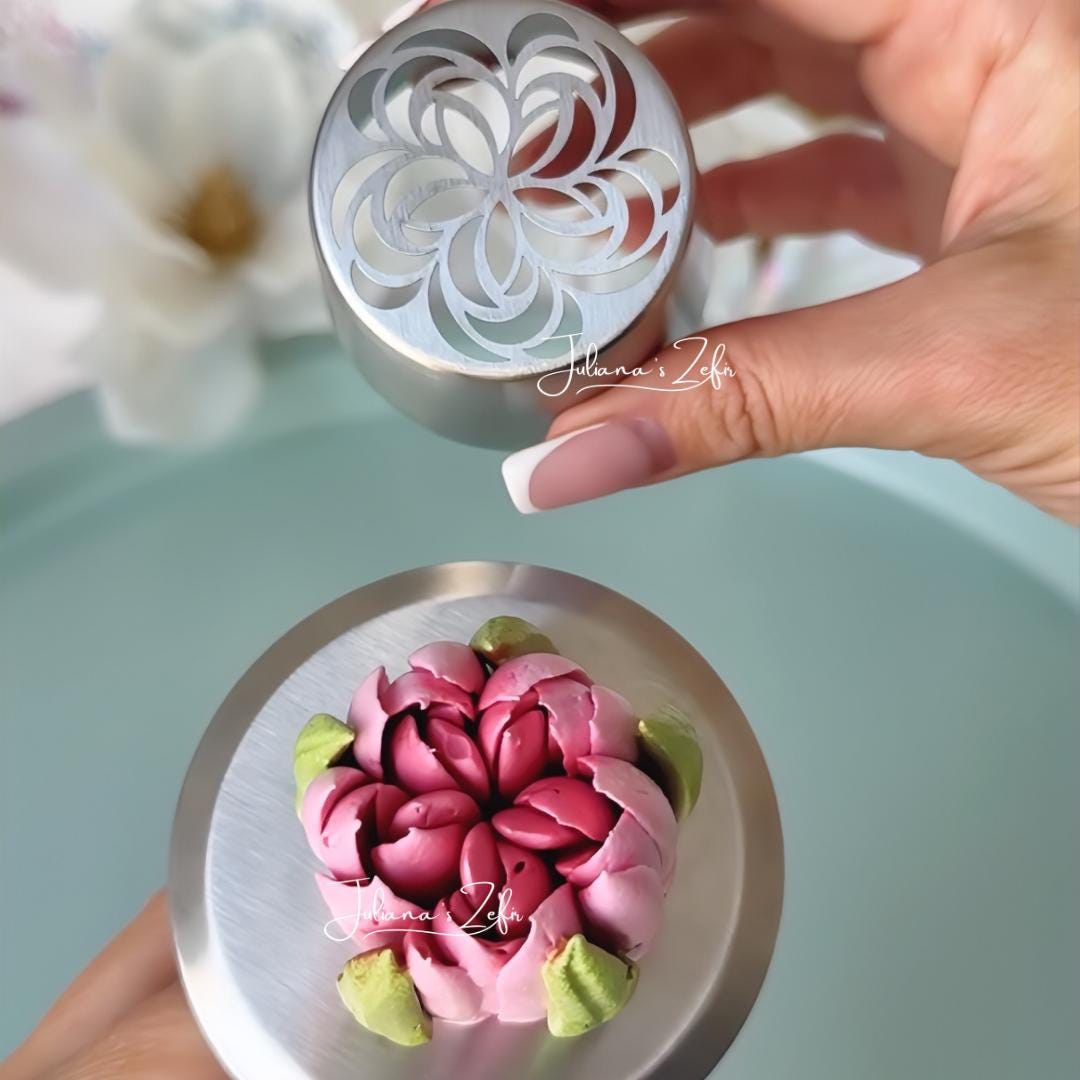 9 XL Russian Piping Tips, Stainless Steel Zefir Flower Nozzles