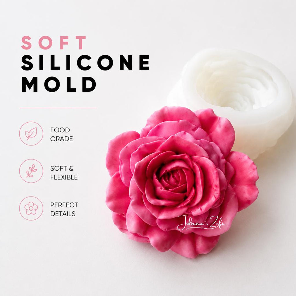 Rose Perfume Factory Silicone Mold | food grade marshmallow zefir decorating tool