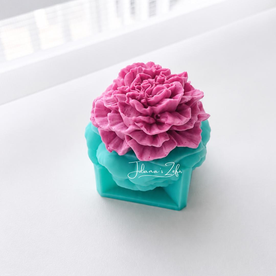 XL Carnation Soft Silicone Mold | food grade marshmallow zefir decorating tool