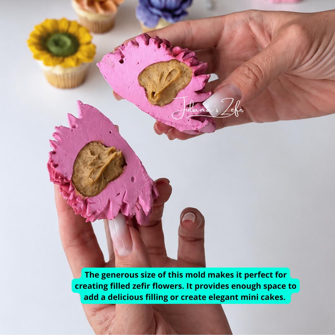 XL Carnation Soft Silicone Mold | food grade marshmallow zefir decorating tool