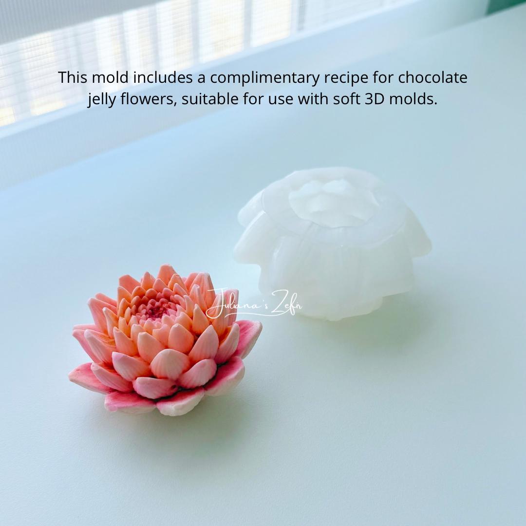 Dahlia Gerrie Hoek Silicone Mold | food grade marshmallow zefir decorating tool