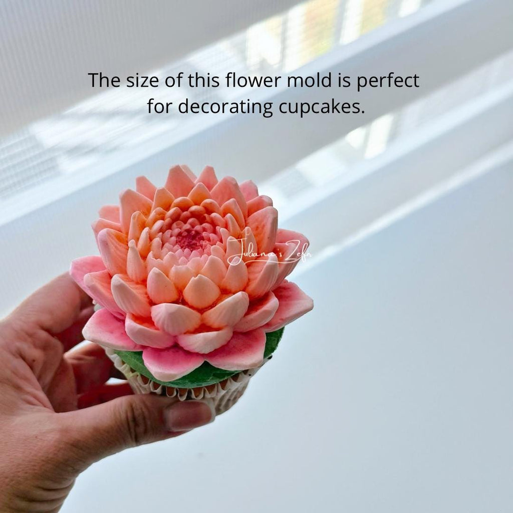 Dahlia Gerrie Hoek Silicone Mold | food grade marshmallow zefir decorating tool
