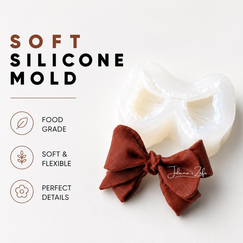 Small Bow Silicone Mold | food grade marshmallow zefir decorating tool
