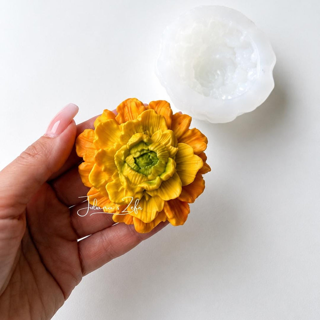 Camellia Yellow Silicone Mold | food grade marshmallow zefir decorating tool