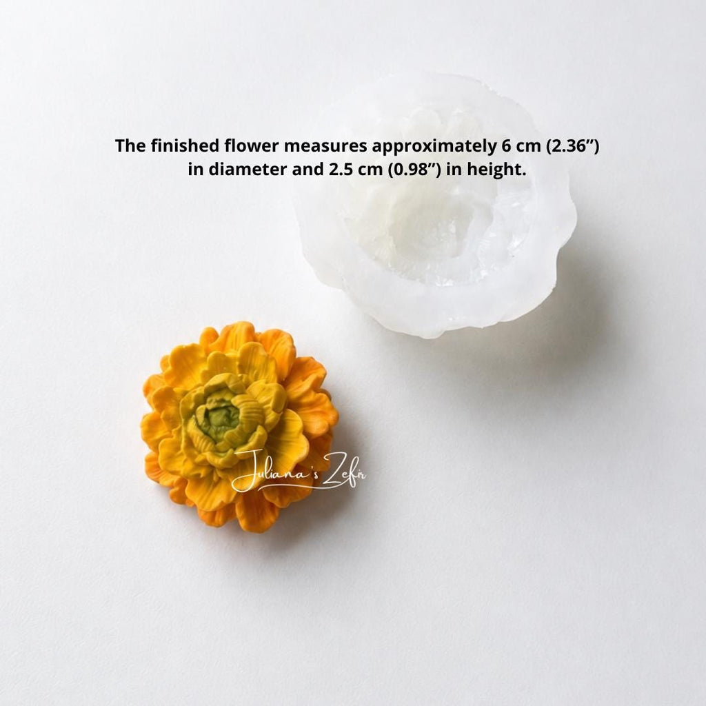 Camellia Yellow Silicone Mold | food grade marshmallow zefir decorating tool