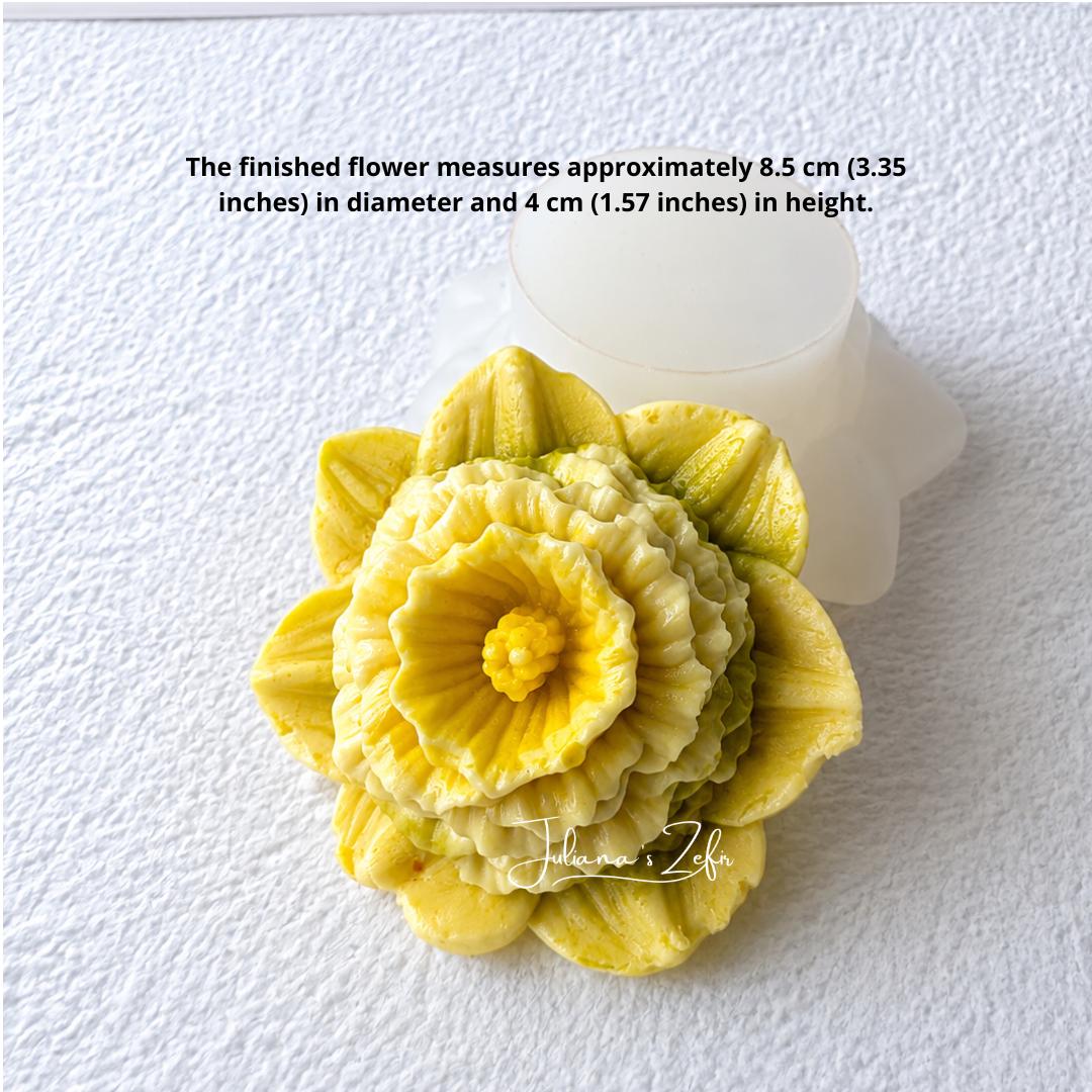 XL Narcissus Silicone Mold | food grade marshmallow zefir decorating tool
