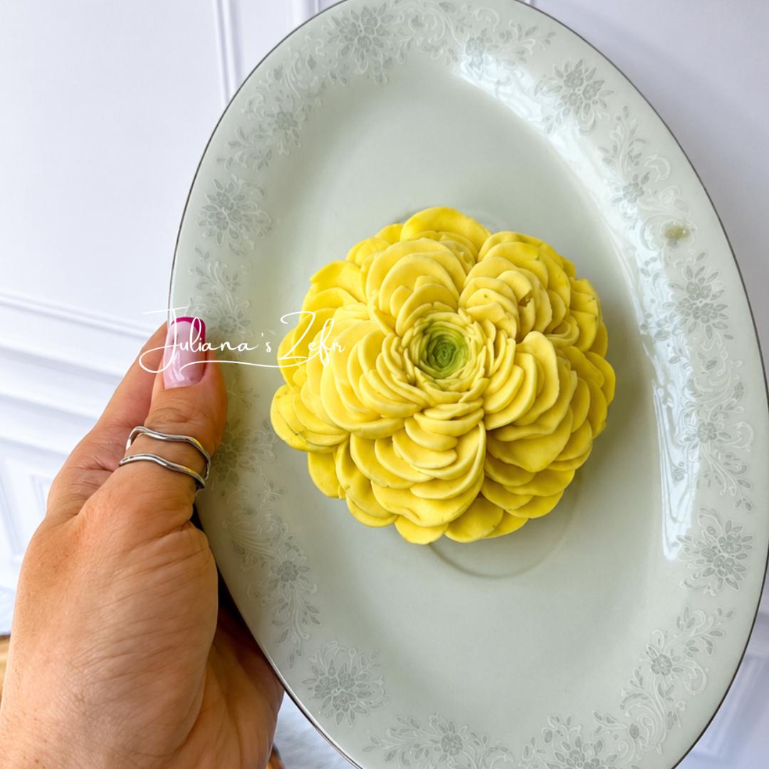 Ranunculus Lady Silicone Mold | food grade marshmallow zefir decorating tool