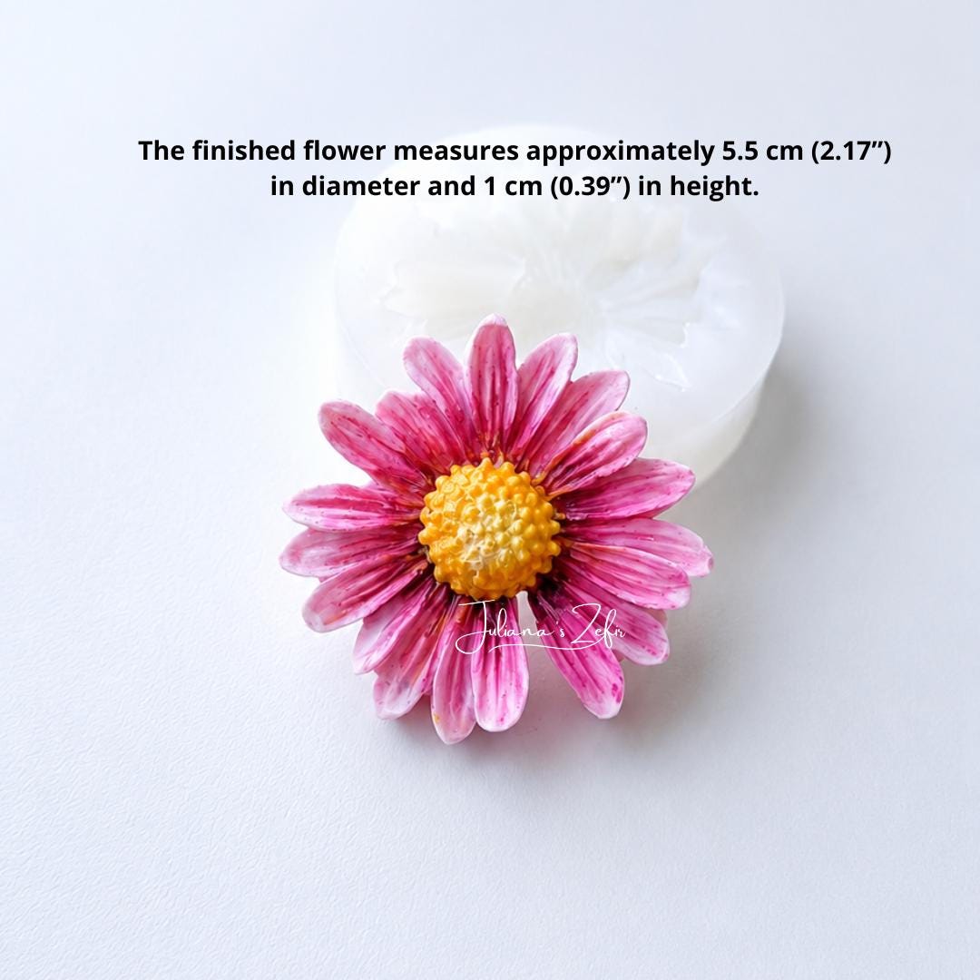 Carmine Blush Mum Silicone Mold | food grade marshmallow zefir decorating tool