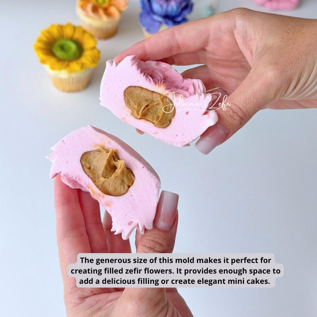 Rose Rosalind Silicone Mold | food grade marshmallow zefir decorating tool