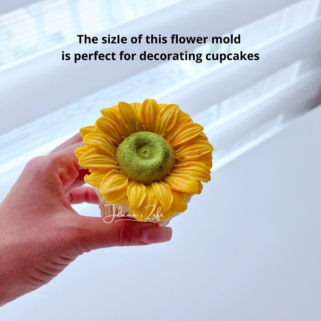 Sunflower Silicone Mold | food grade marshmallow zefir decorating tool