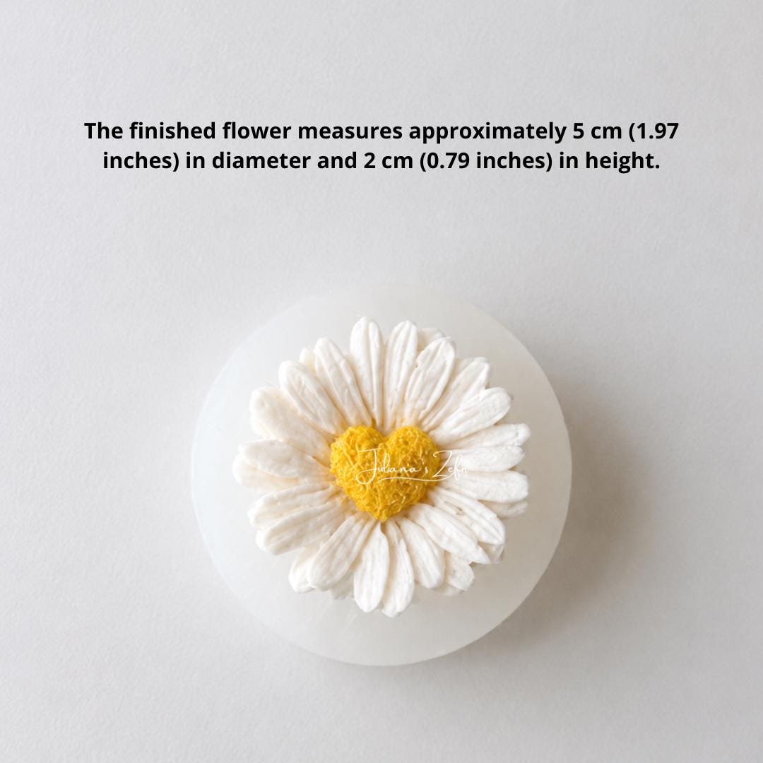 Daisy Heart Silicone Mold | food grade marshmallow zefir decorating tool
