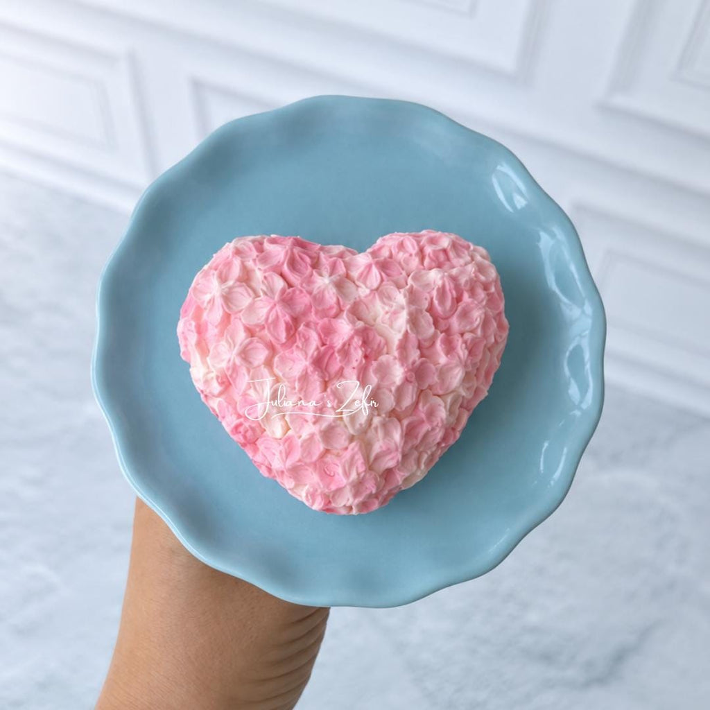 Lilac Heart Silicone Mold | food grade marshmallow zefir decorating tool