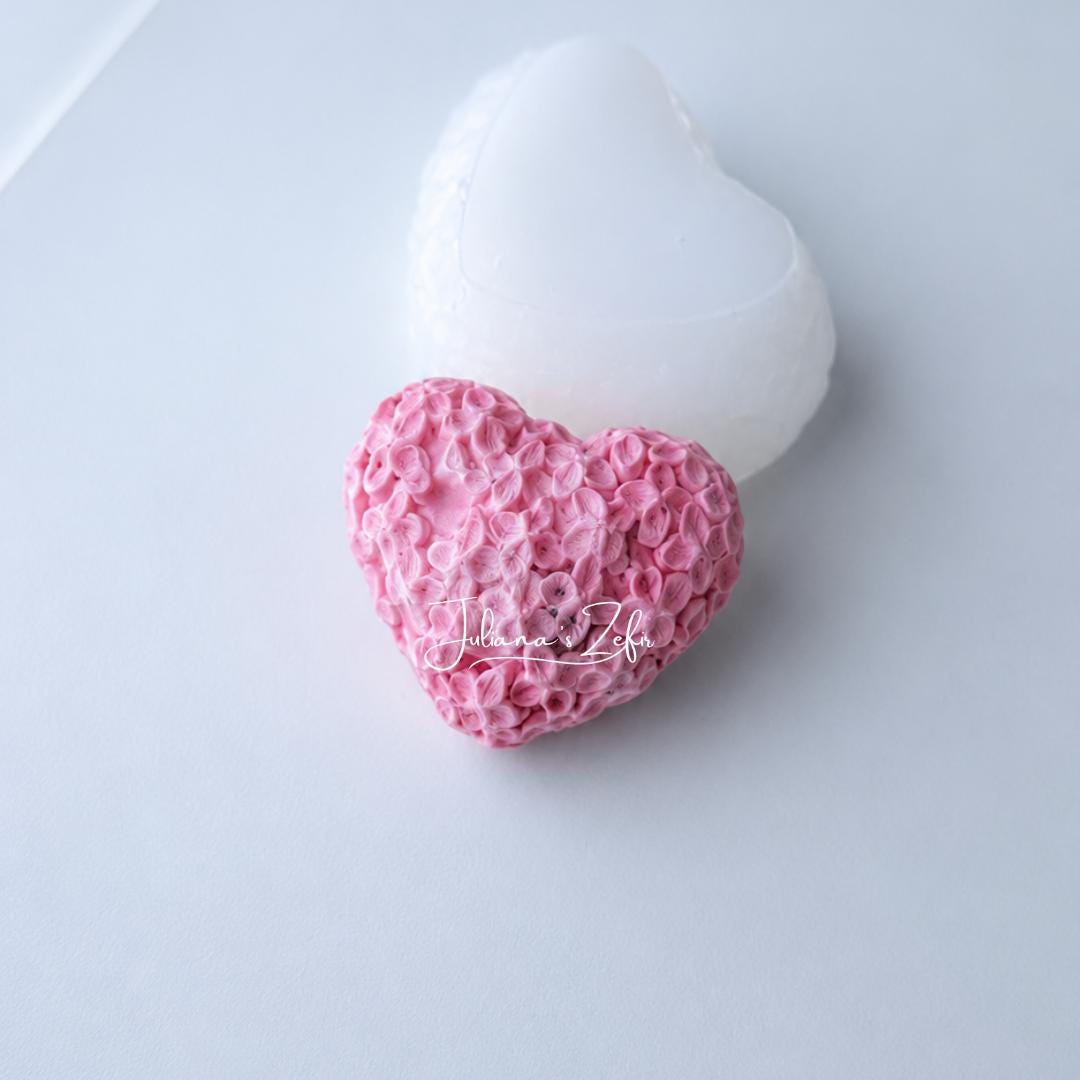 Lilac Heart Silicone Mold | food grade marshmallow zefir decorating tool