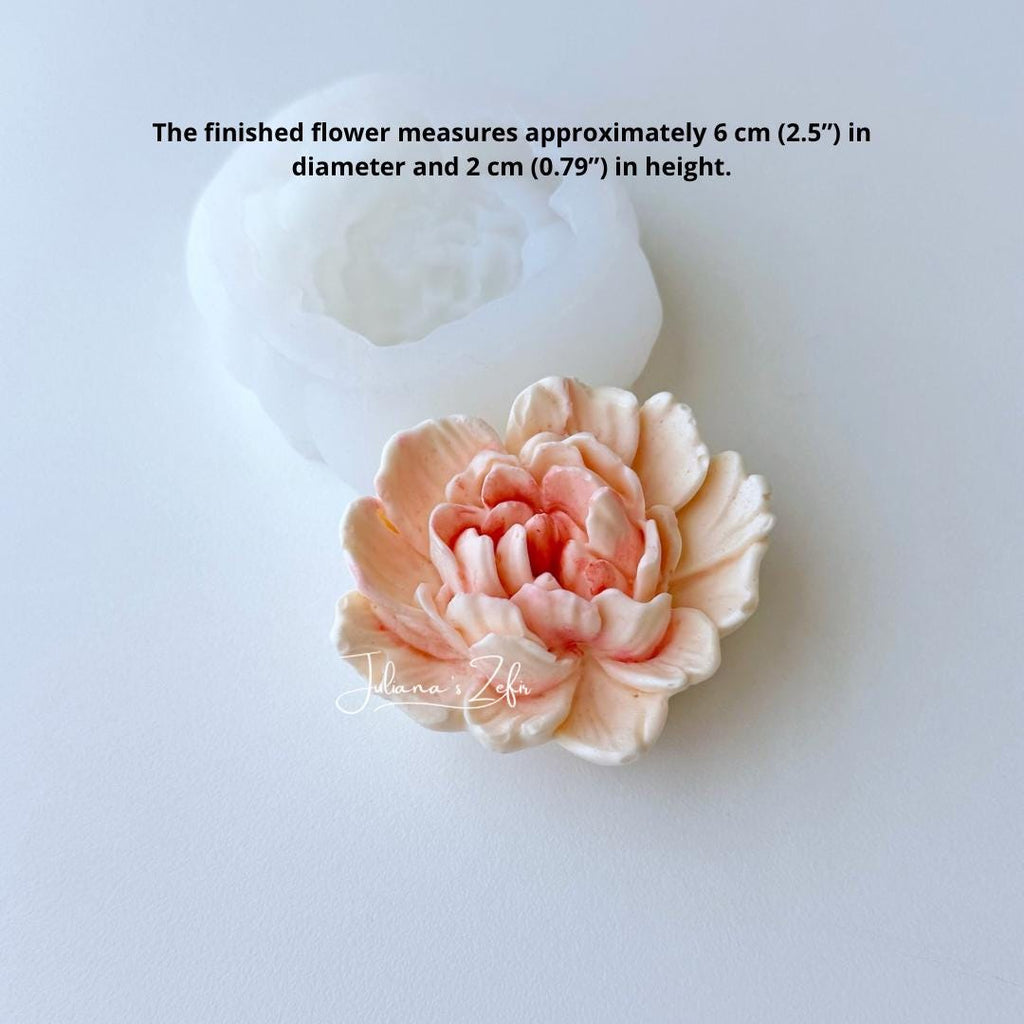 Carnation Heart Soft Silicone Mold | food grade marshmallow zefir decorating tool