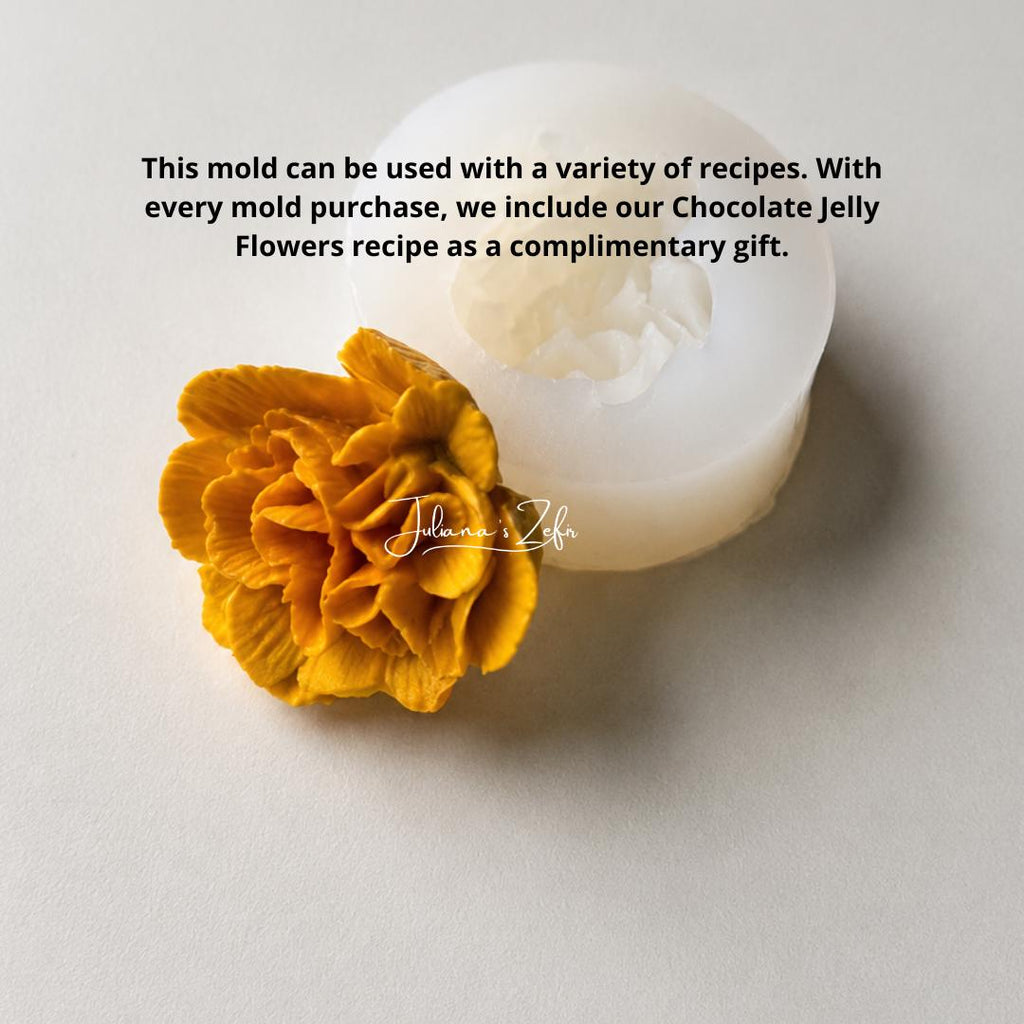 Carnation Small Silicone Mold | food grade marshmallow zefir decorating tool