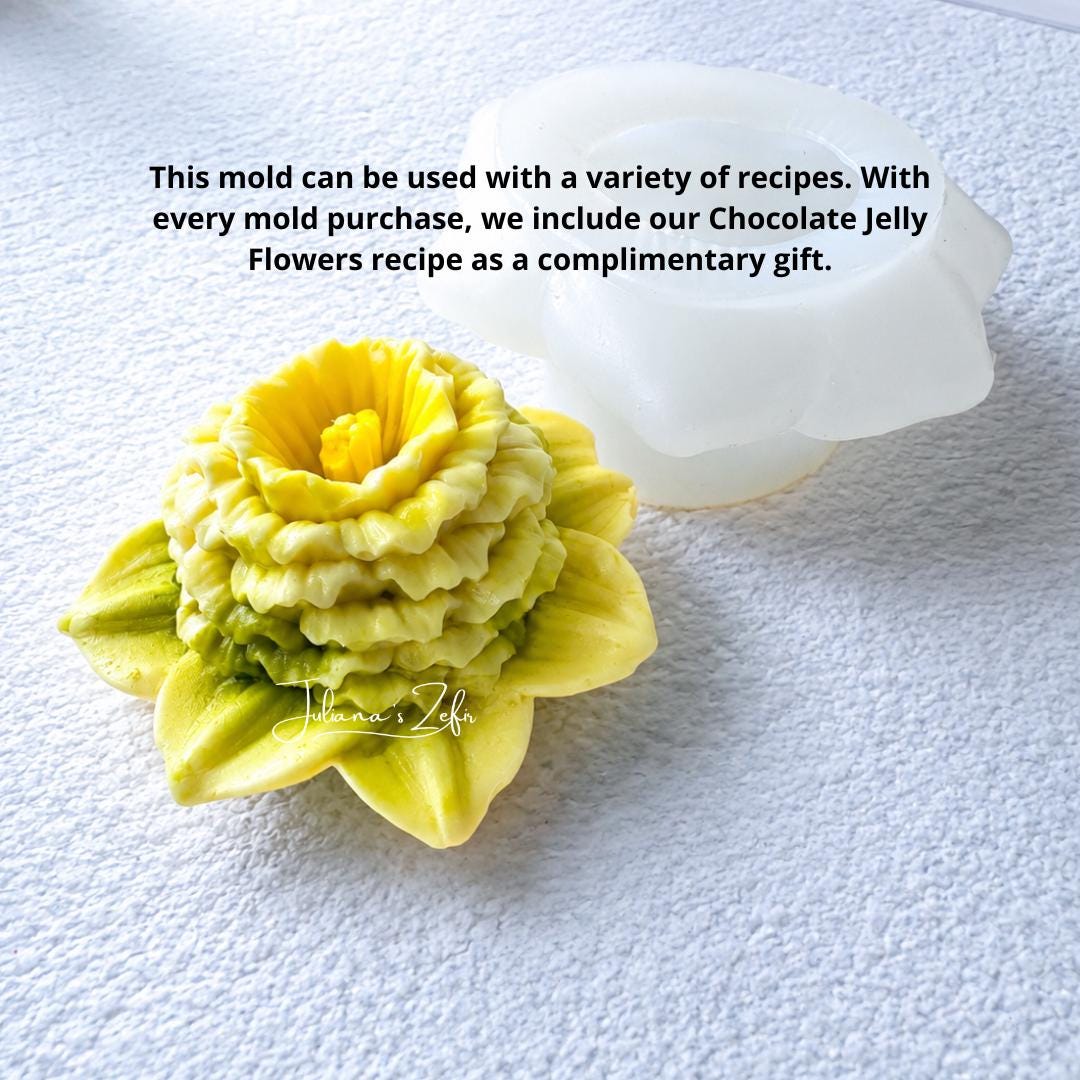 XL Narcissus Silicone Mold | food grade marshmallow zefir decorating tool