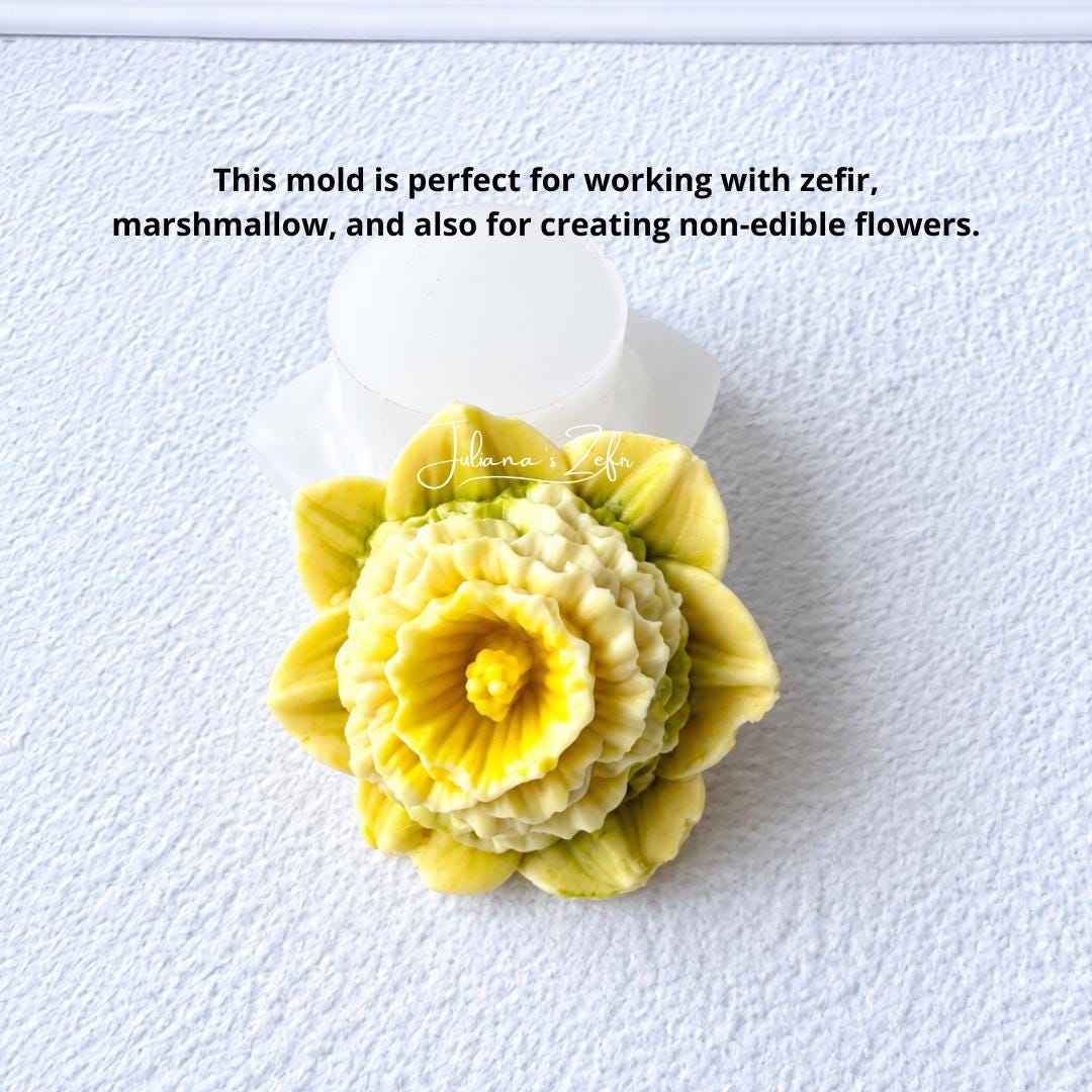 XL Narcissus Silicone Mold | food grade marshmallow zefir decorating tool