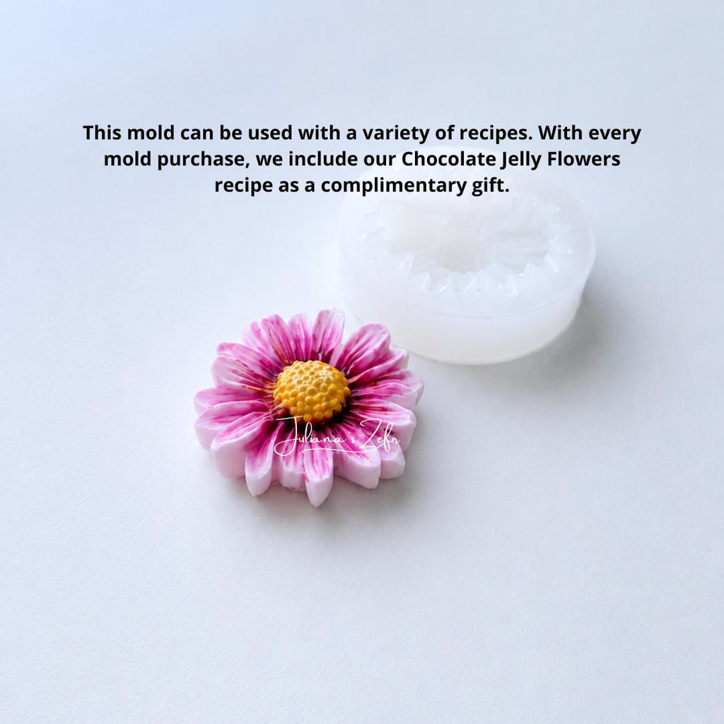 Carmine Blush Mum Silicone Mold | food grade marshmallow zefir decorating tool