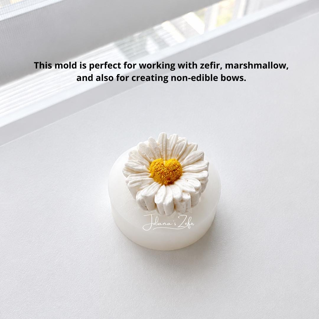 Daisy Heart Silicone Mold | food grade marshmallow zefir decorating tool