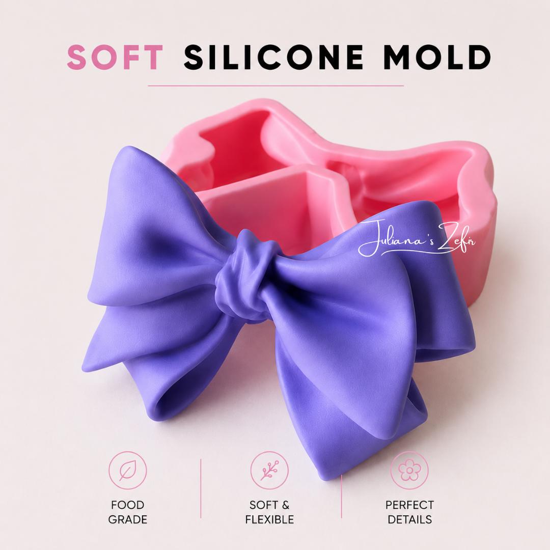 XXL Bow Silicone Mold | food grade marshmallow zefir decorating tool