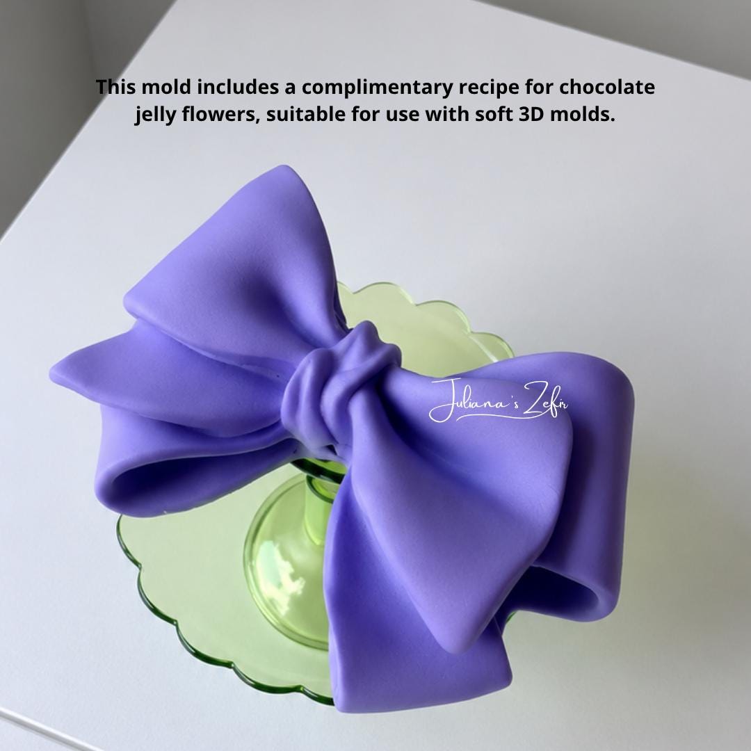 XXL Bow Silicone Mold | food grade marshmallow zefir decorating tool