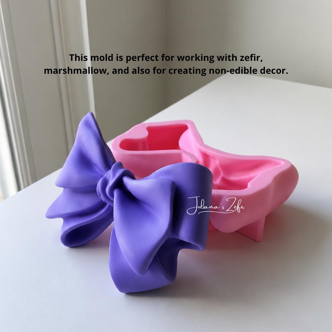 XXL Bow Silicone Mold | food grade marshmallow zefir decorating tool