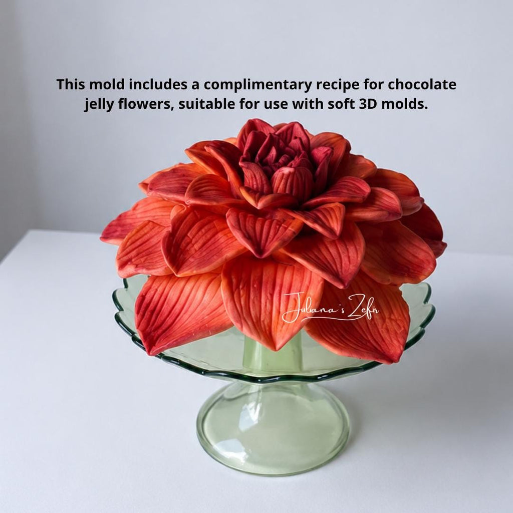 Bento Dahlia Silicone Mold | food grade marshmallow zefir decorating tool