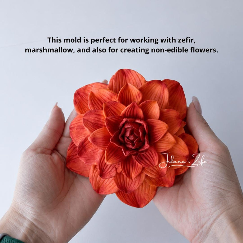 Bento Dahlia Silicone Mold | food grade marshmallow zefir decorating tool