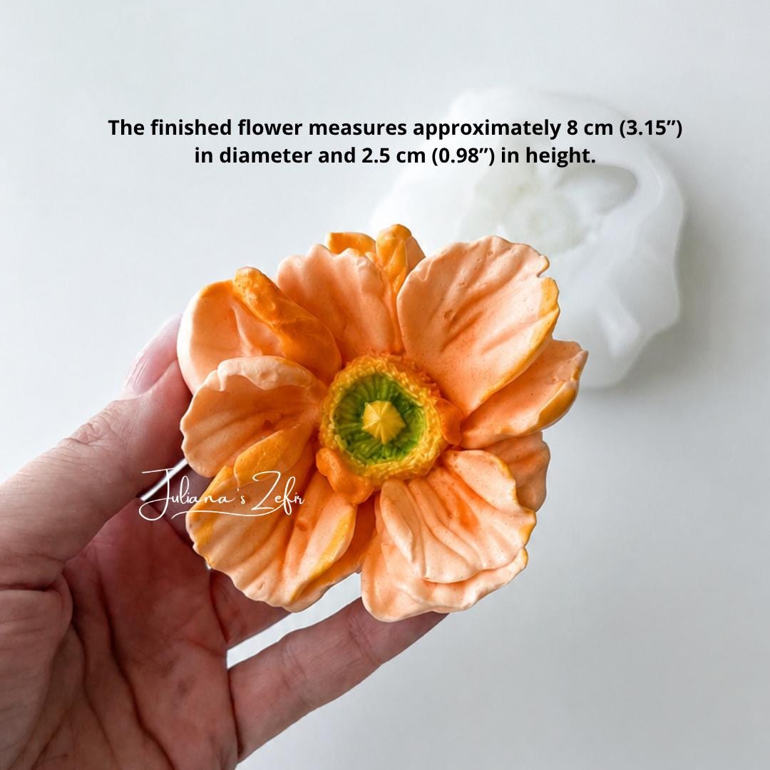 Poppy Fantasy Silicone Mold | food grade marshmallow zefir decorating tool