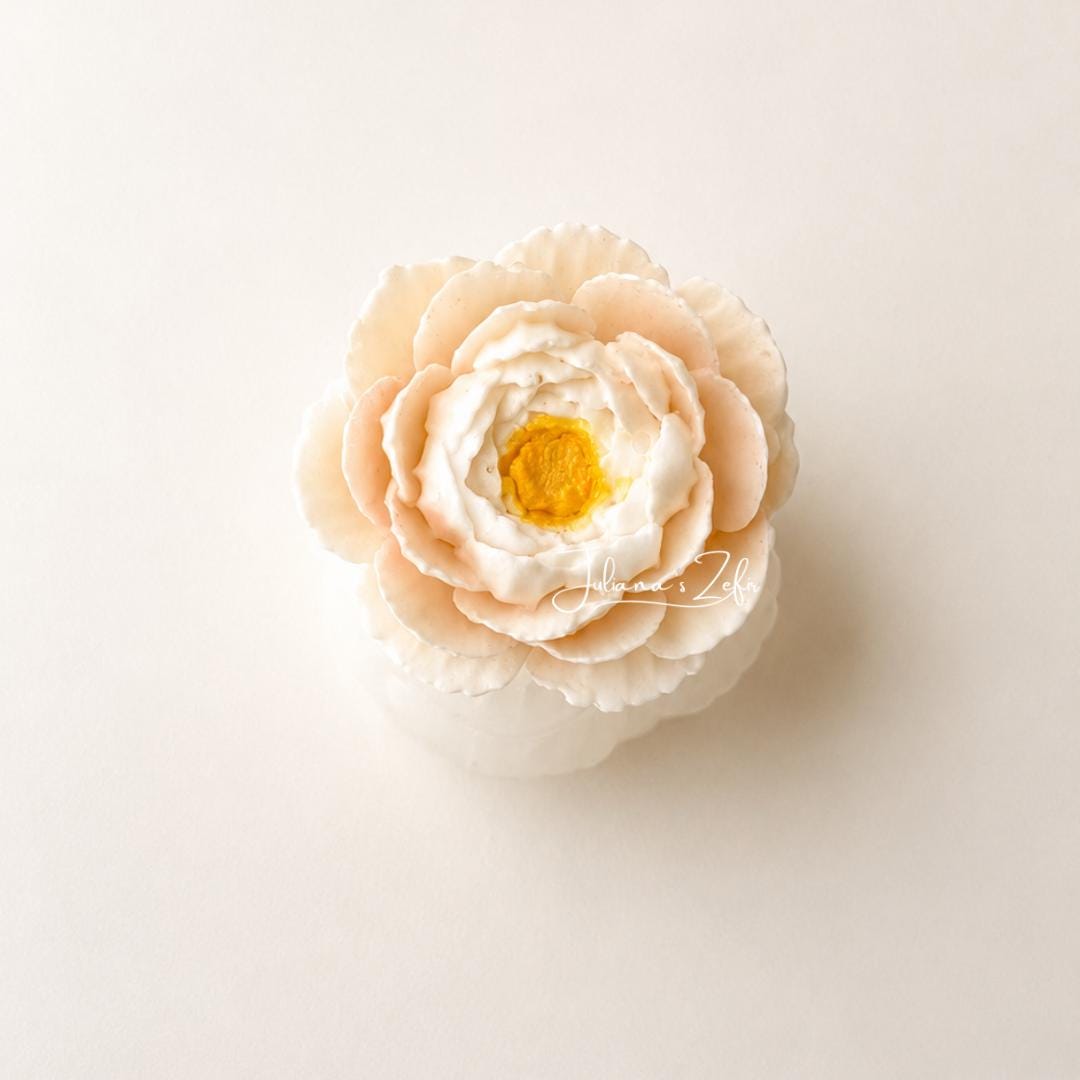 Peony Renkaku Silicone Mold | food grade marshmallow zefir decorating tool