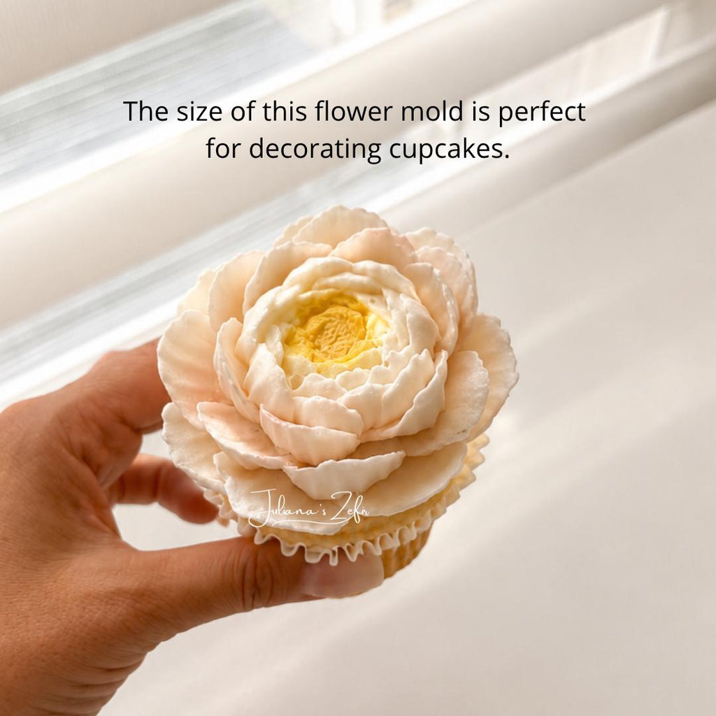 Peony Renkaku Silicone Mold | food grade marshmallow zefir decorating tool