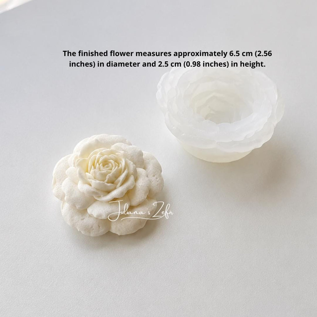 Rose Moondance soft Silicone Mold | food grade marshmallow zefir decorating tool