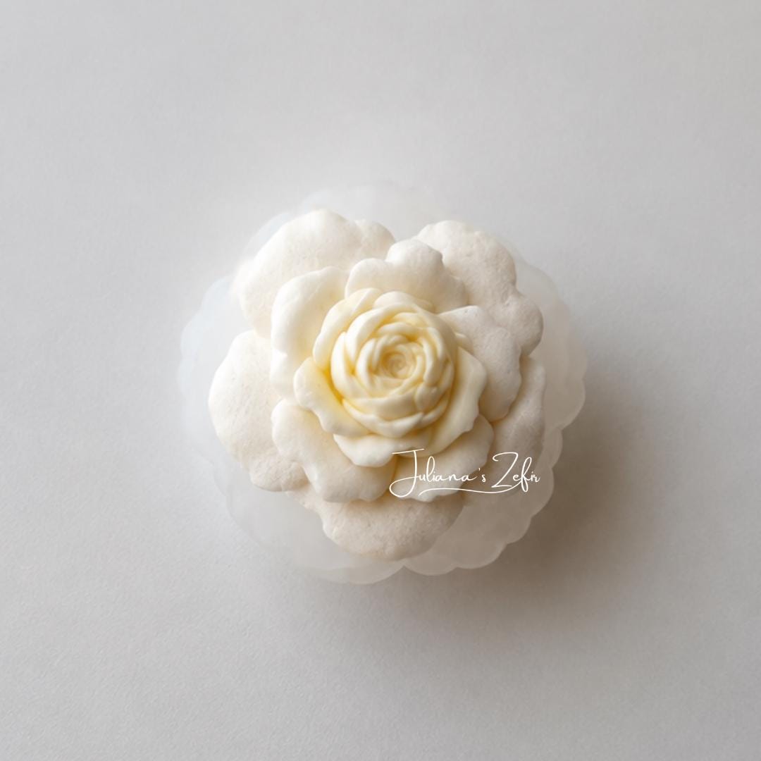 Rose Moondance soft Silicone Mold | food grade marshmallow zefir decorating tool