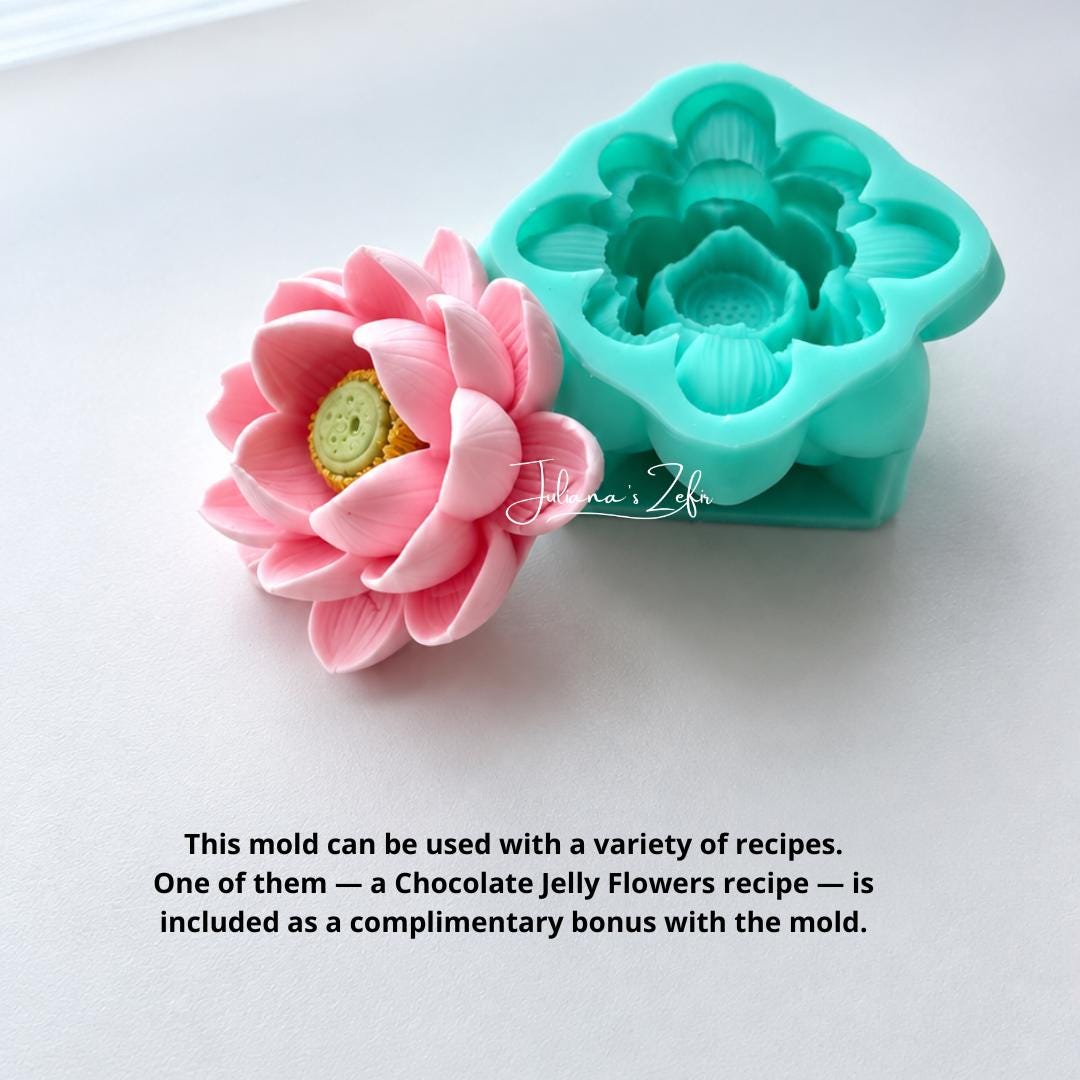 Lotus Silicone Mold | food grade marshmallow zefir decorating tool