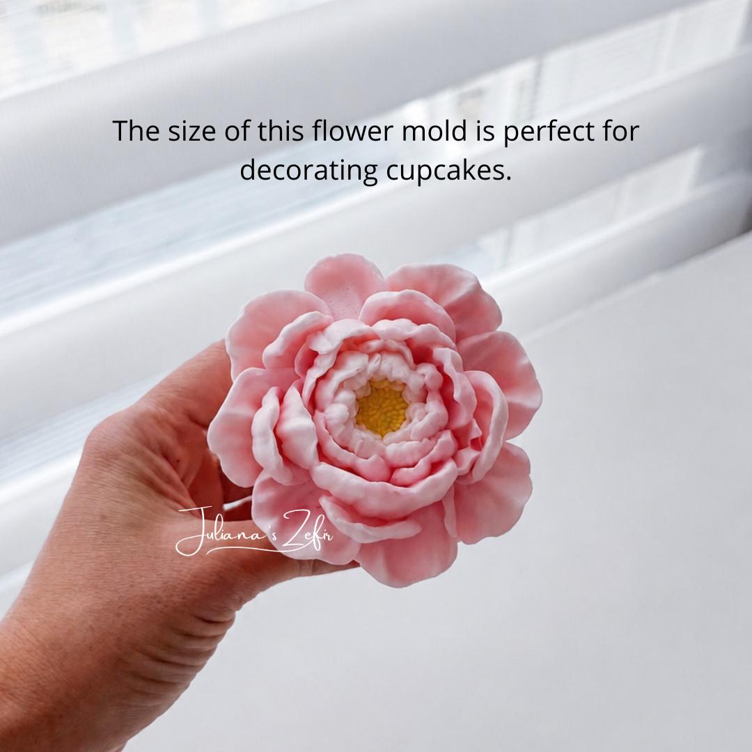 Peony Eternal Camellias Silicone Mold | food grade marshmallow zefir decorating tool
